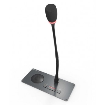 Врезной микрофонный пульт председателя с громкоговорителем, микрофон заказывается отдельно TELEVIC D-CERNO-F-CD