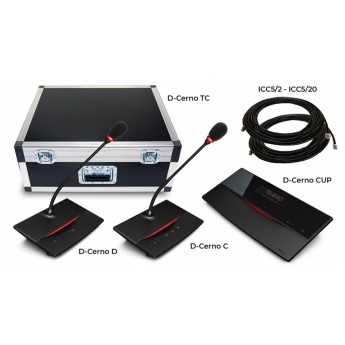 Цифровая дискуссионная система TELEVIC D-Cerno c функцией записи (на 12 абонентов), с возможностью расширения KOMPLEKT-D-CERNO-BAZOBYII-DICKYCCIOHHYII